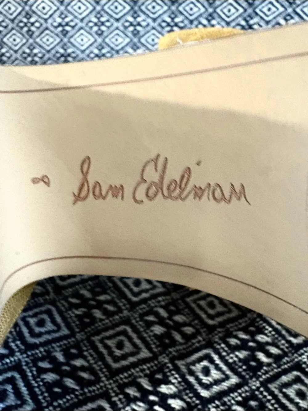 Sam Edelman Mustard Yellow Espadrille Platform Sandals with Bow Ties